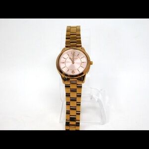 Michael Kors Women's Watch MK6591 Runway Rose Gold Pink Dial Ladies Champagne